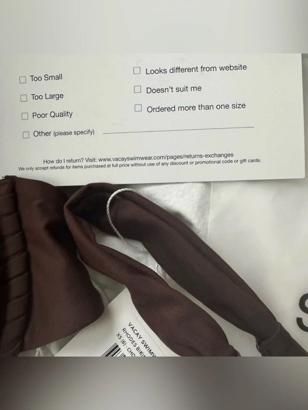 Vacay Swimwear nwt top